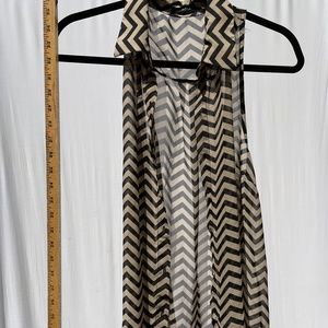 Sheer Chevron Tunic